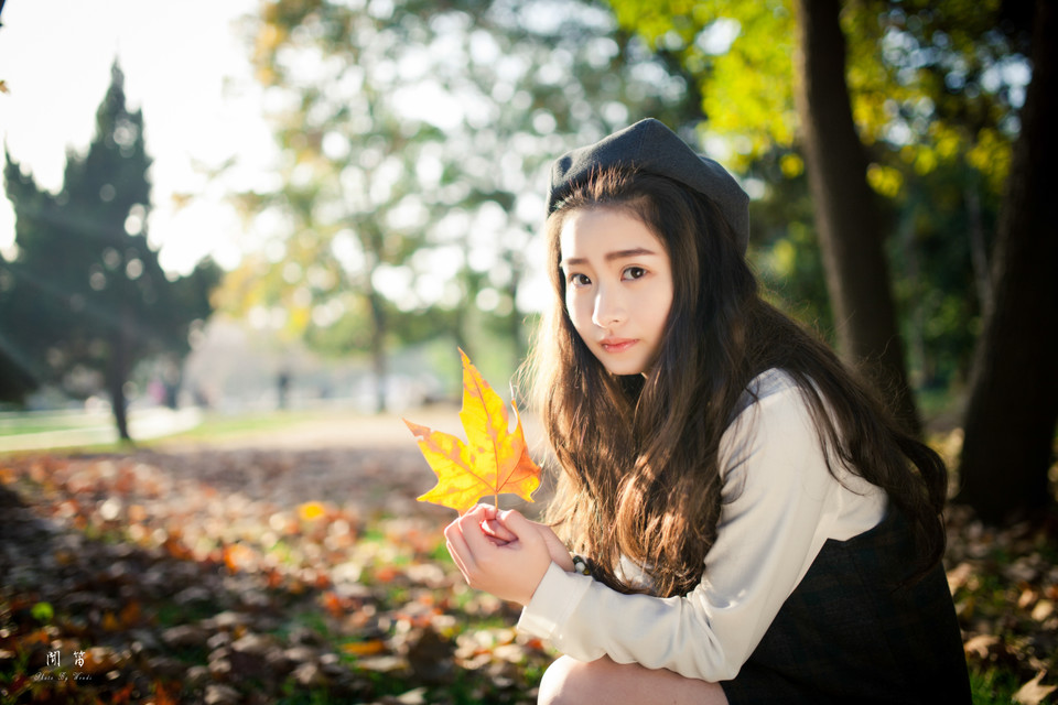 清纯少女秋季唯美写真甜美迷人(2)