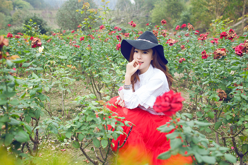 小清新美女户外摄影 青春可人(1)