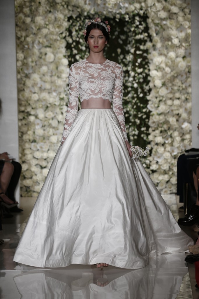 Reem Acra Bridal Fall 2015婚纱(1)