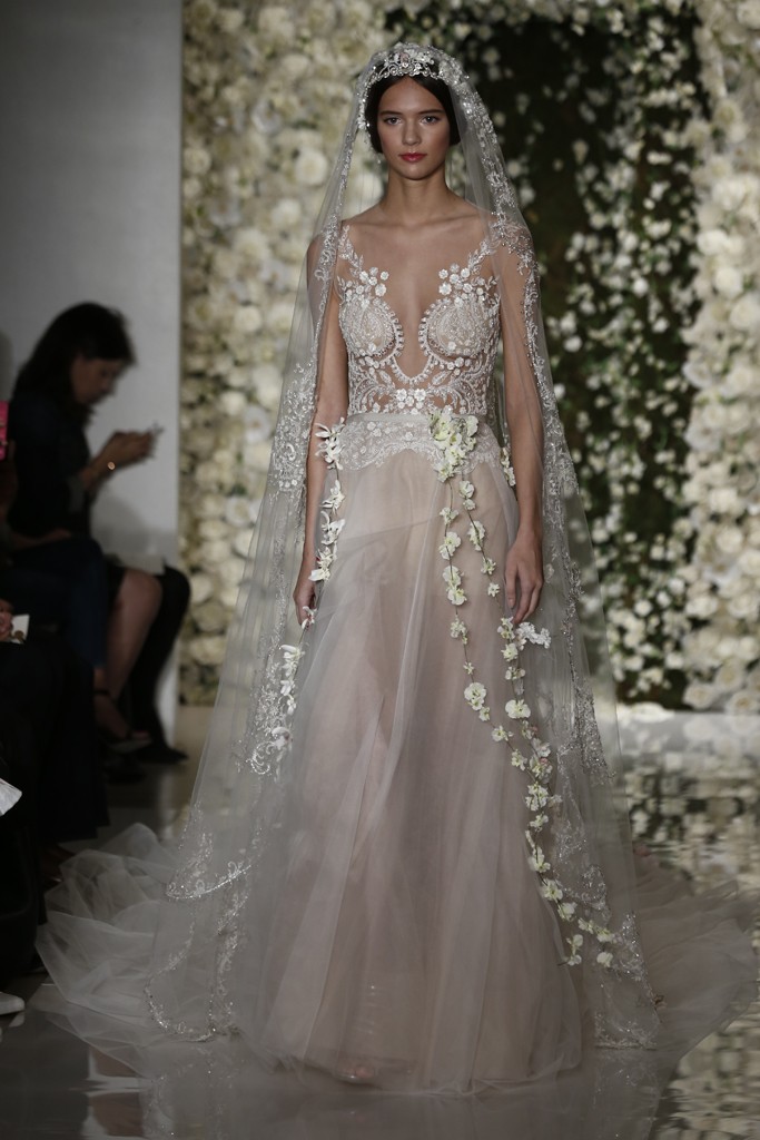 Reem Acra Bridal Fall 2015婚纱(2)