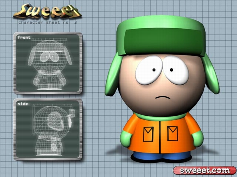 South Park主角的桌面